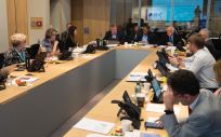 El director general de la OMS, Tedros Adhanom, durante la reunión con el Comité de Expertos