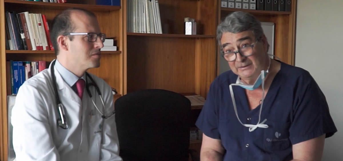 Gonzalo Pizarro y Enrique Rodríguez, jefes de Servicio de Cardiología y Cirugía Cardiaca de Ruber Juan Bravo (Foto. ConSalud)
