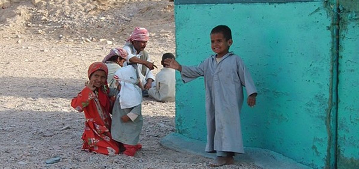 Niños en una población de Egipto. (Pixabay)