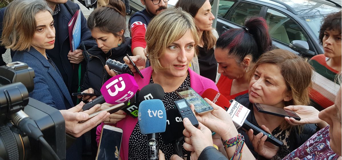 La consejera de Salud, Alba Vergés, a su llegada al Ministerio de Sanidad. (Foto. ConSalud)
