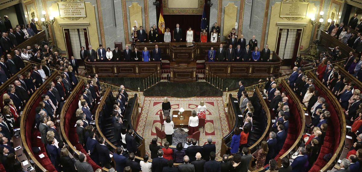 El pleno del Congreso durante la apertura solemne de la XIV Legislatura (Foto: Congreso de los Diputados).