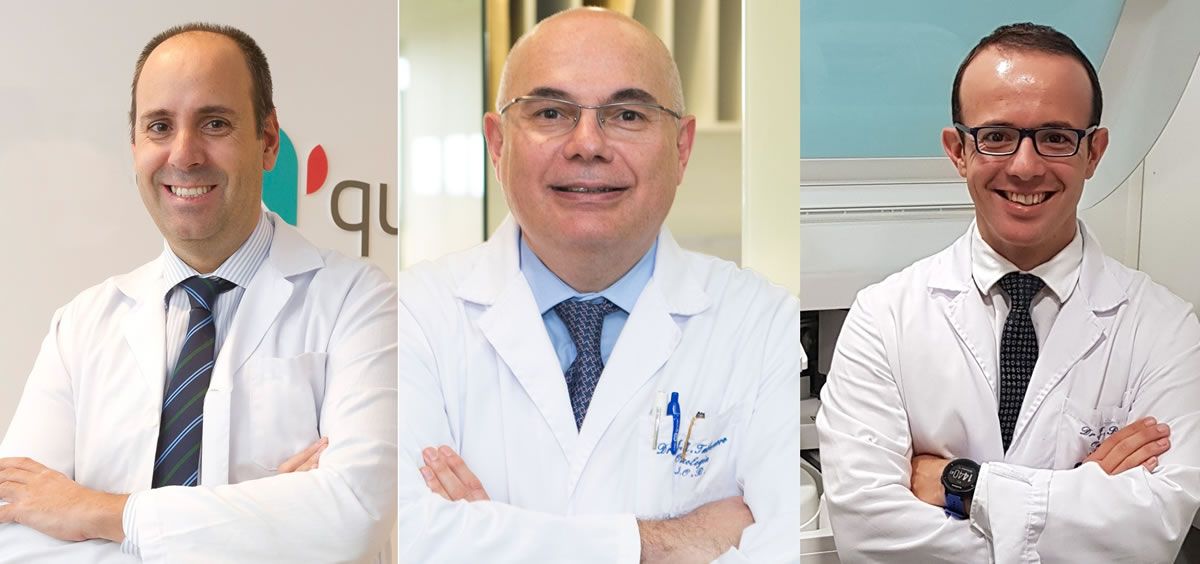 Javier Cortés, Josep Tabernero y José Manuel Pérez, los doctores que han participado en el estudio (Foto. ConSalud)