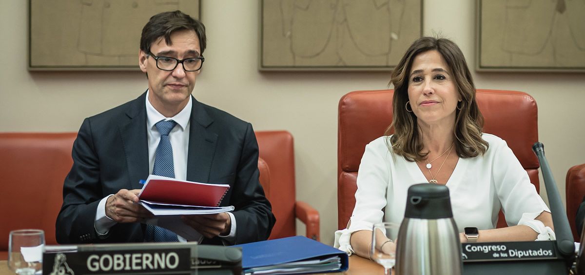El ministro de Sanidad, Salvador Illa y Rosa Romero, presidenta de la Comisión de Sanidad y Consumo del Congreso de los Diputados (Foto. Flickr PP)