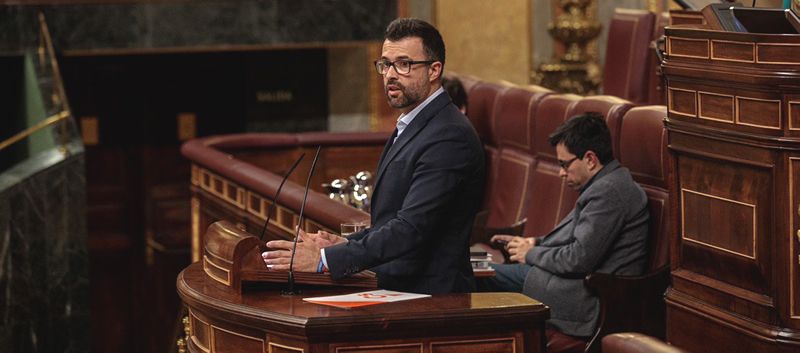 (Interior) Pablo Cambronero en el Congreso de los Diputados (Foto. Pedro Ruiz y Eugenia Morago)
