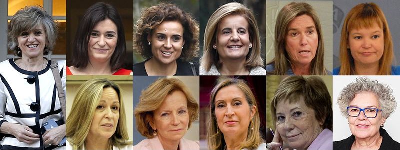 (Interior) Ministras de Sanidad en los últimos 40 años en España (Montaje ConSalud.es)