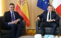 Pedro Sánchez y Emmanuel Macron, en una reunión bilateral (Foto: La Moncloa)