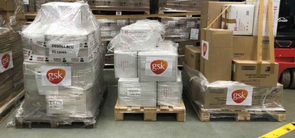 GSK España dona material de protección individual para los profesionales sanitarios (Foto. GSK España)