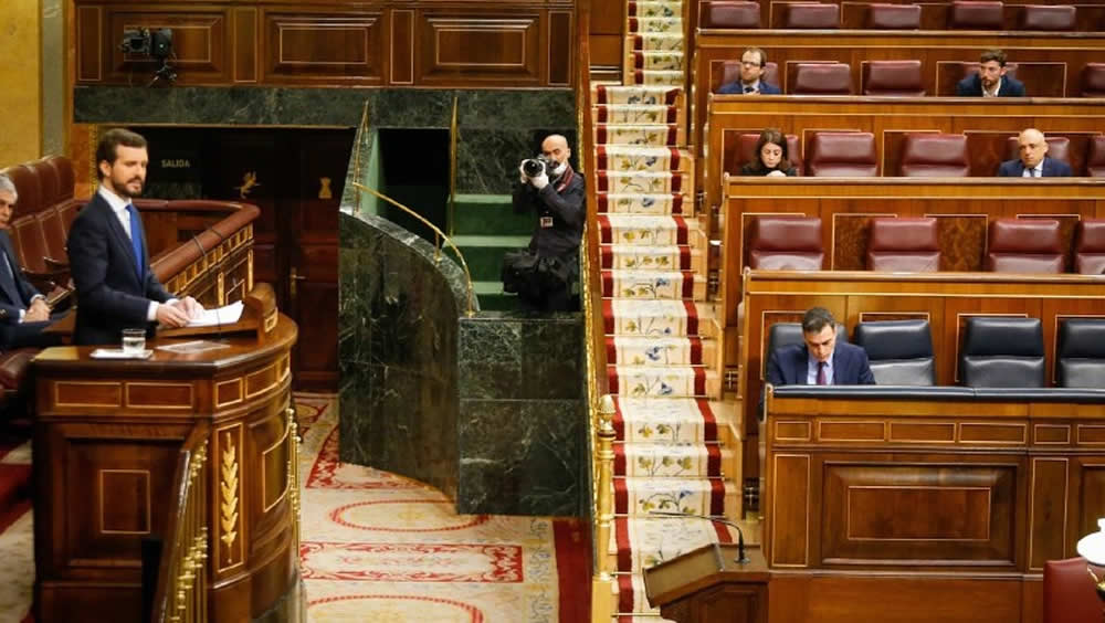 Pablo Casado, durante su intervención en la Cámara Baja (Foto: Congreso de los Diputados)
