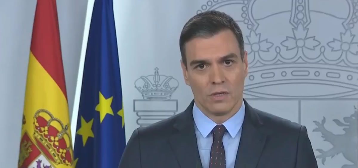 Pedro Sánchez ha valorado la primera semana de la declaración del Estado de Alarma y asegura que "estamos en un momento crítico" (Foto. ConSalud.es)