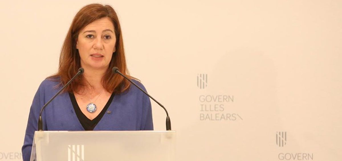 Francina Armengol, durante su estapa como presidenta de las Islas Baleares