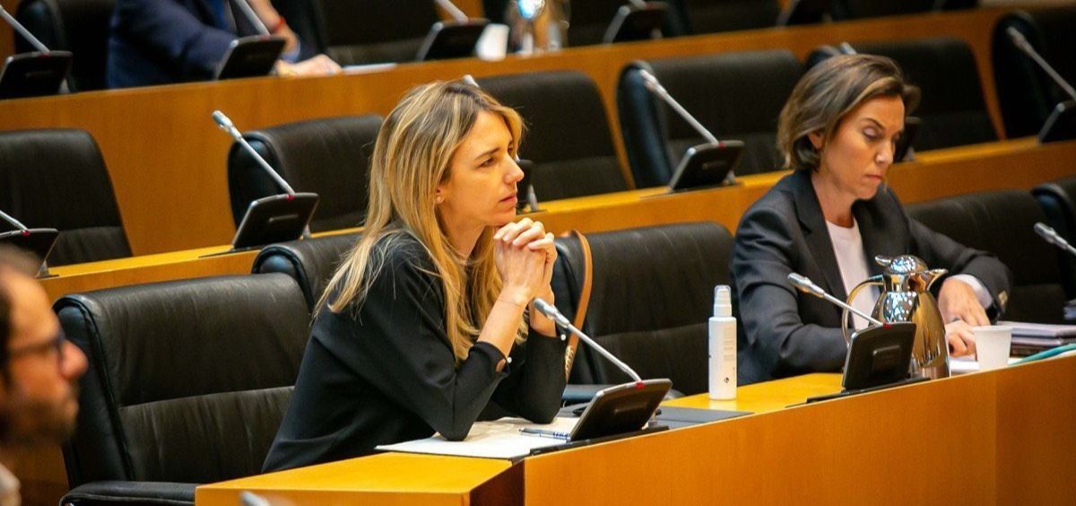 Cayetana Álvarez de Toledo y Cuca Gamarra, diputadas del PP (Foto. Grupo Parlamentario Popular)
