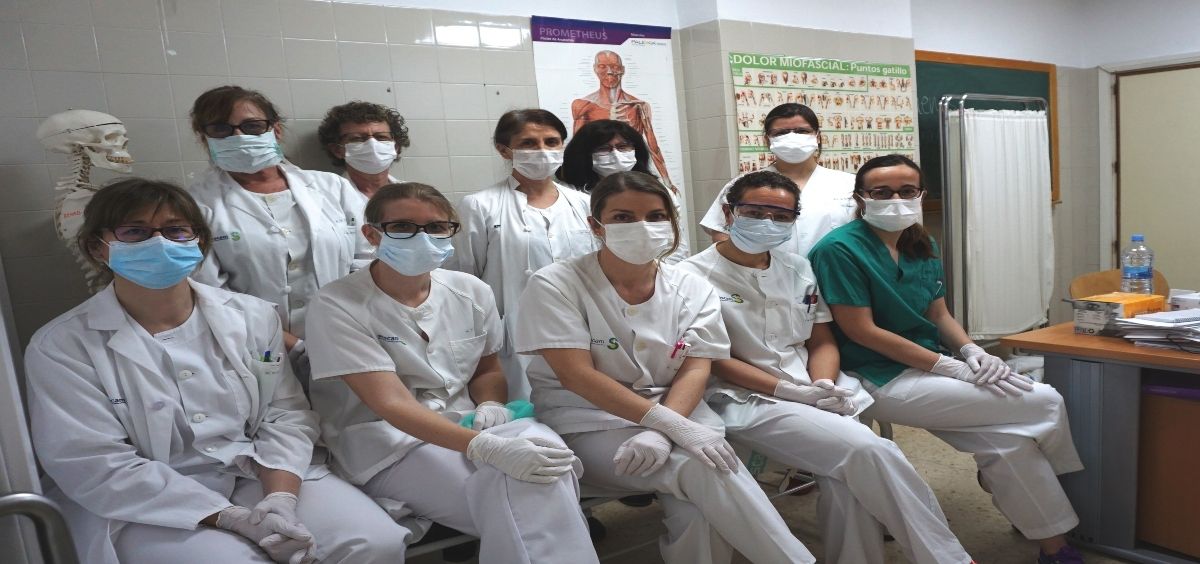 Profesionales del servicio de Rehabilitación del Hospital de Toledo (Foto. Sescam)