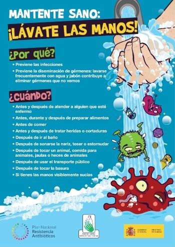 Cartel lavado de manos (Foto. ConSalud)