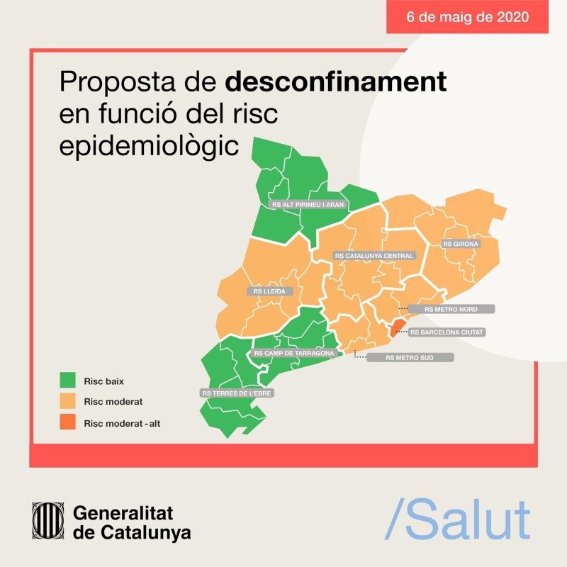 Mapa desconfinamiento (Foto. Generalitat de Cataluña)