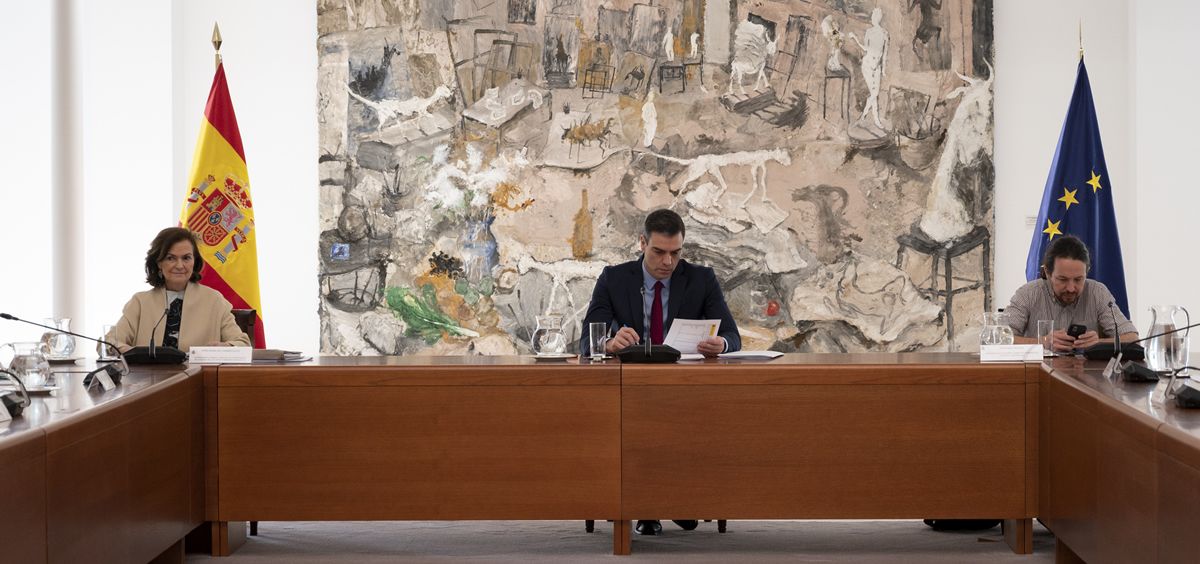 El presidente del Gobierno, Pedro Sánchez, preside este jueves el Comité Técnico para la Desescalada (Foto: La Moncloa)
