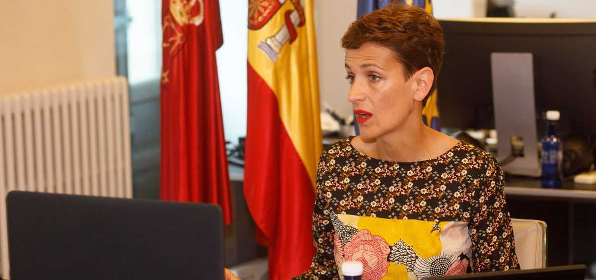La presidenta del Gobierno de Navarra, María Chivite. (Foto. Gobierno navarro)