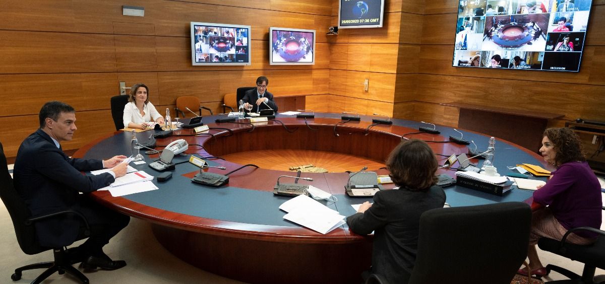 El Consejo de Ministros reunido en el Palacio de La Moncloa (Foto: Pool Moncloa / Borja Puig de la Bellacasa)
