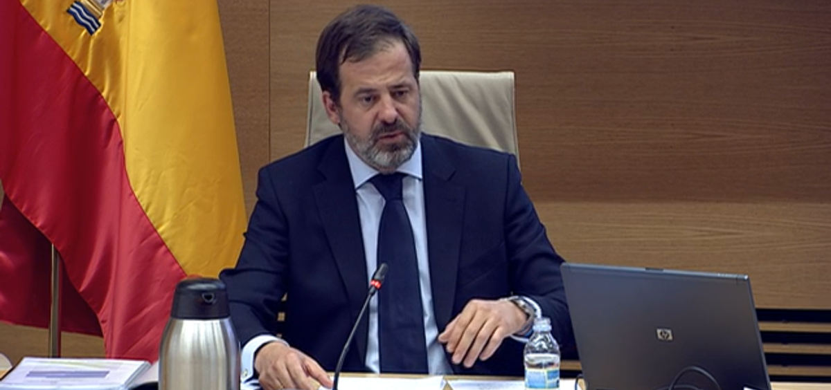 Carlos Rus, presidente de Alianza de la Sanidad Privada Española (ASPE), durante su intervención en la Comisión para la Reconstrucción Social y Económica.