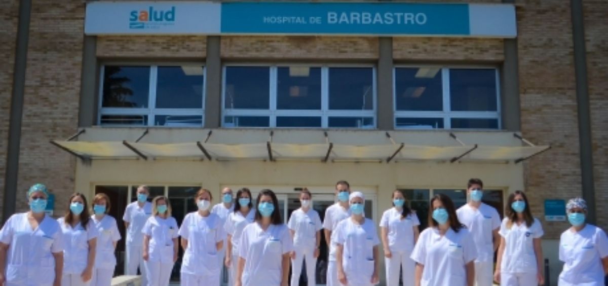 Profesionales del servicio de Rehabilitación de Barbastro (Foto. Gobierno de Aragón)