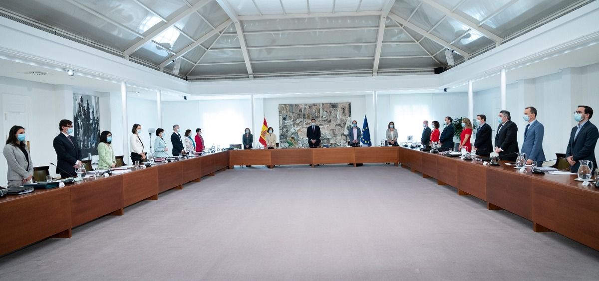 Primera reunión presencial del Consejo de Ministros tras la pandemia del coronavirus (Foto: Pool Moncloa / Borja Puig de la Bellacasa)