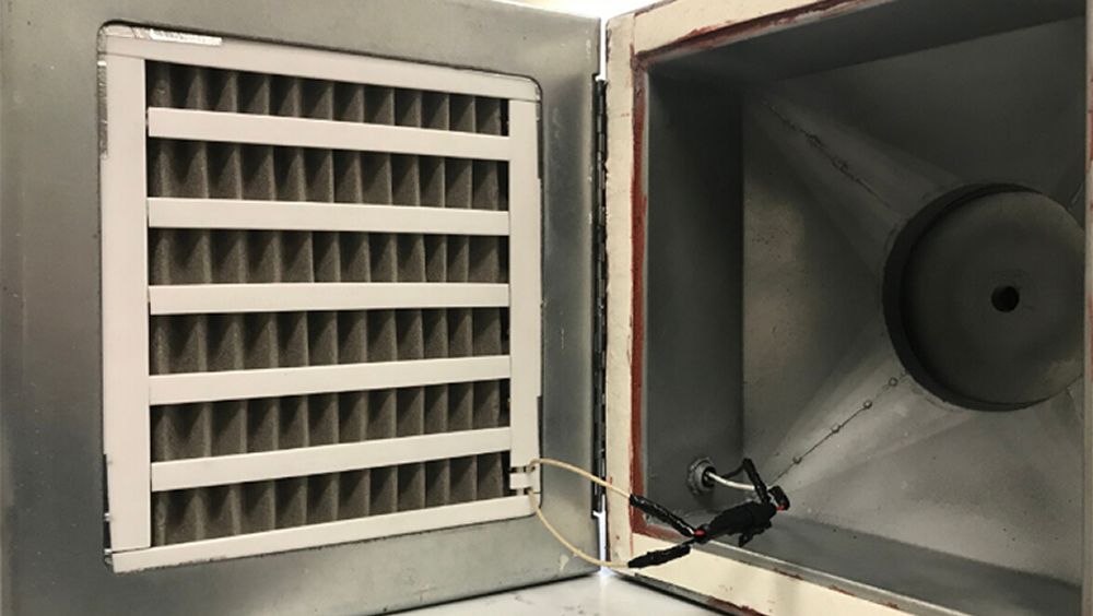 Filtro de aire para eliminar las partículas del SARS CoV 2 (Foto. Universidad de Houston)