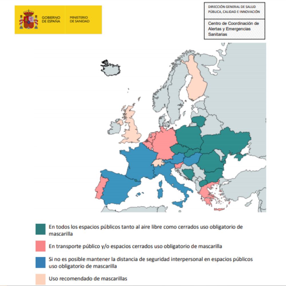 Mapa uso mascarillas