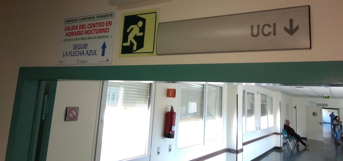 Acceso a la UCI en un hospital de Almería (Foto. Europa Press)