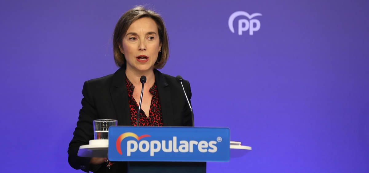 La vicesecretaria de Política Social del Partido Popular, Cuca Gamarra (Foto. Marta Fernández   EP)