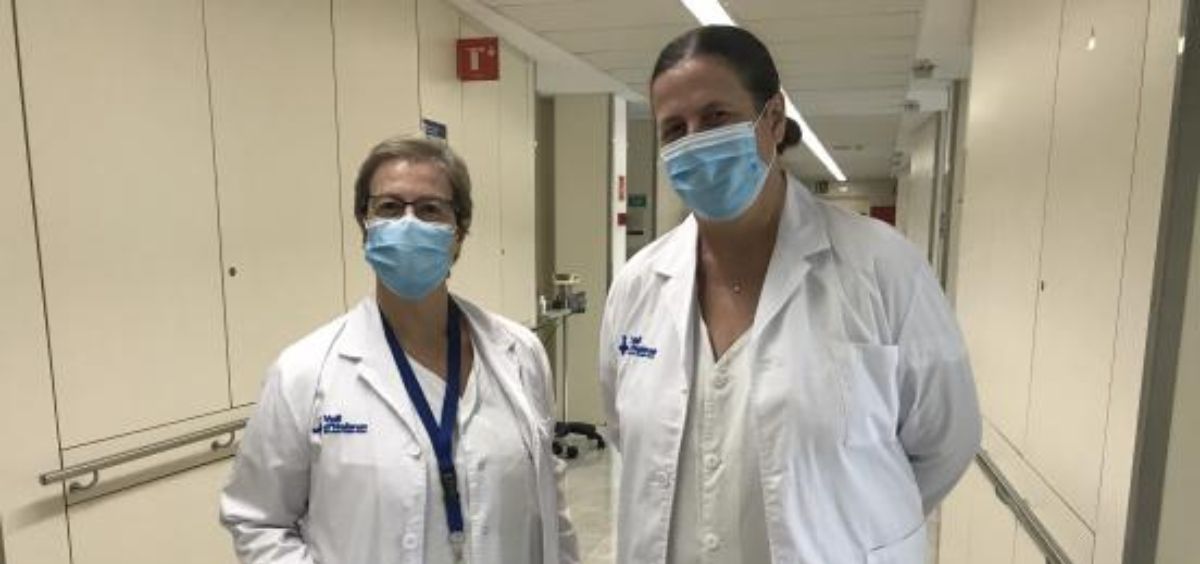 Dra. Mercedes Velasco y la Dra. Rosa Burgos (Foto. Vall d'Hebron)