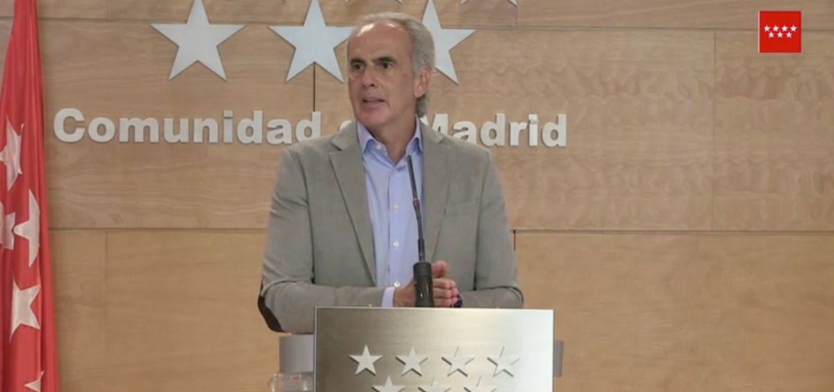 El consejero de Sanidad de la Comunidad de Madrid, Enrique Ruiz Escudero. (Foto. CAM)
