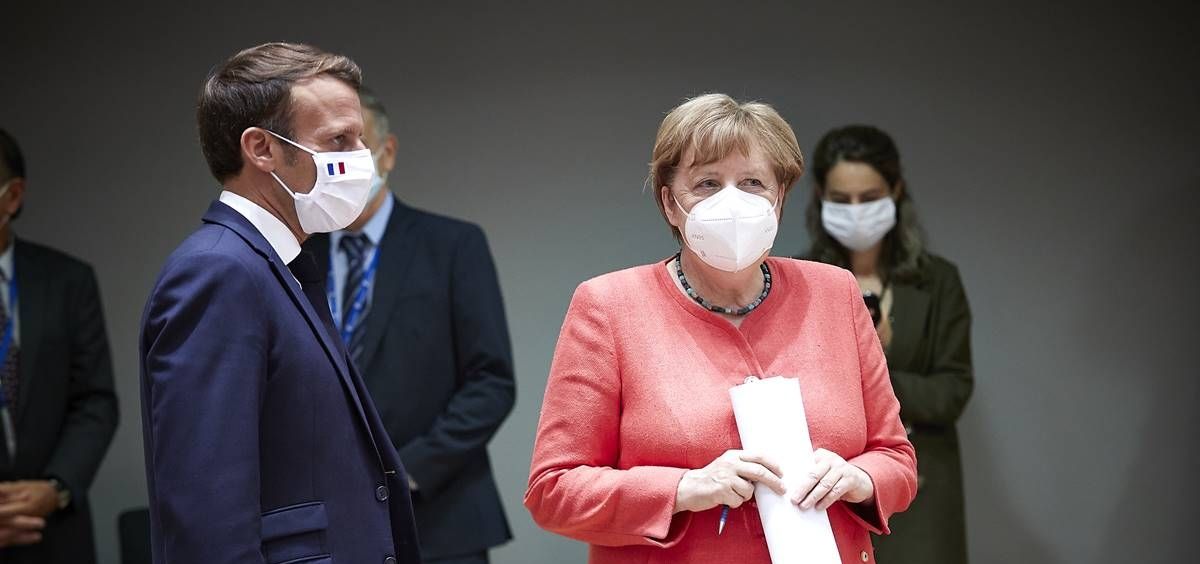 Emmanuel Macron y Angela Merkel. (Foto. Consejo Europeo)