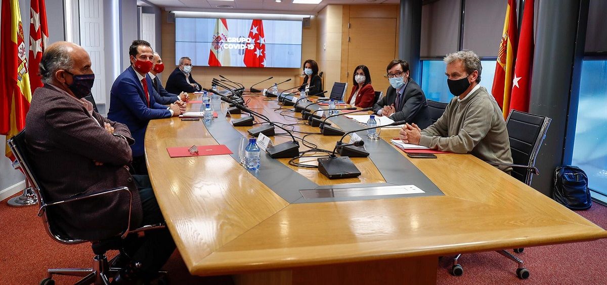 Reunión del Grupo Covid 19 para frenar la evolución de la pandemia en Madrid, en la Real Casa de Postas   Óscar J.Barroso   Europa Press