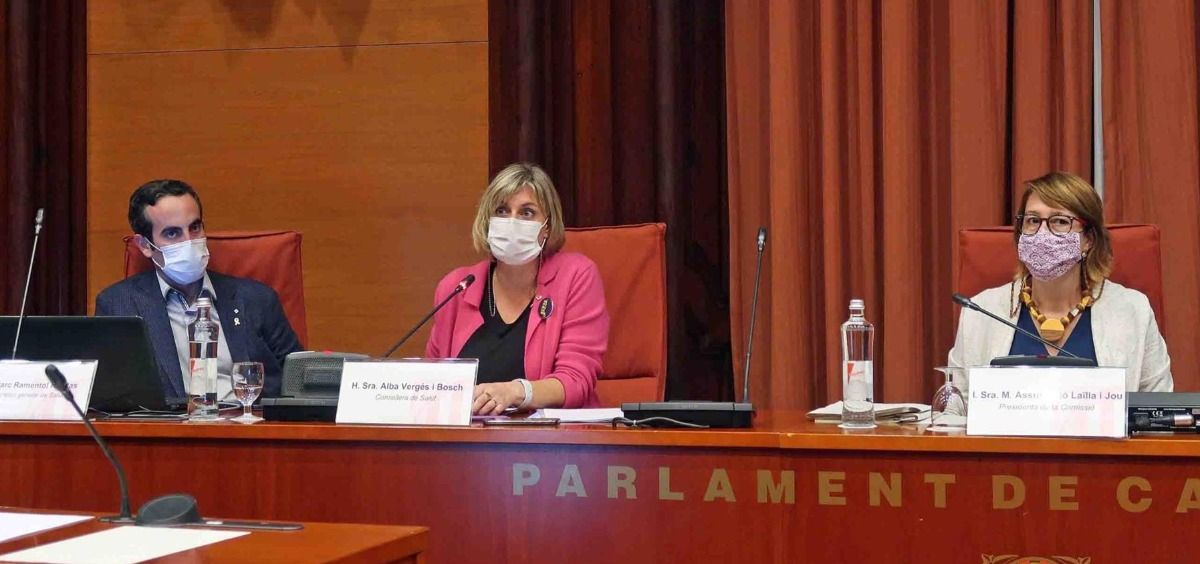 Alba Vergés, consejera de Salud de Cataluña (Foto: Parlament)