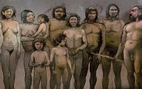 Homo Sapiens y neandertales. (Foto. EP- Universidad de Oviedo)