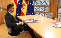 El presidente del Gobierno, Pedro Sánchez, se reúne con Charles Michel, máximo responsable del Consejo Europeo (Foto: @sanchezcastejon)