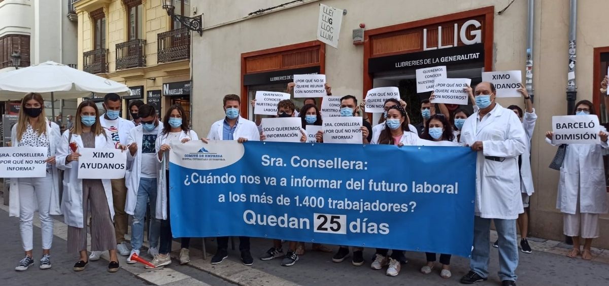 Protesta de los MIR de la Comunidad Valenciana. (Foto. EP)