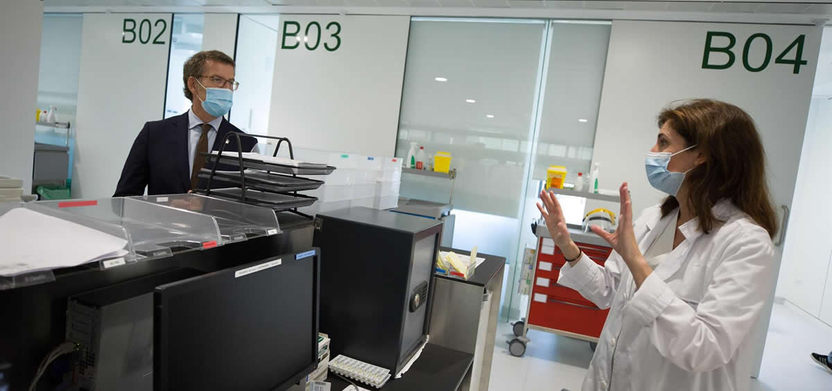 Feijóo visita las nuevas instalaciones de urgencias del Hospital do Barbanza (Foto. Xunta de Galicia)