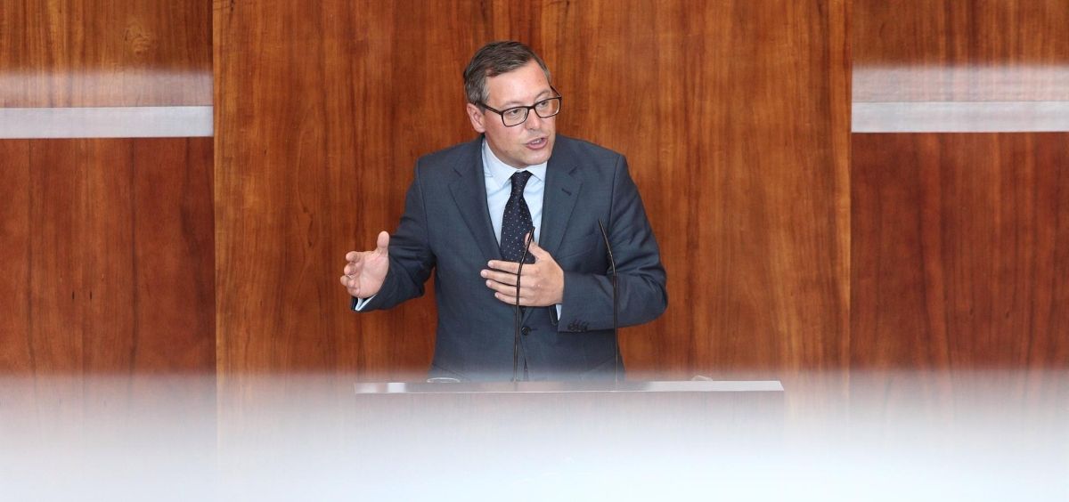 El portavoz del PP en la Asamblea de Madrid, Alfonso Serrano. (Foto. Eduardo Parra   Europa Press)