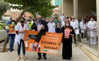 Protestas de los médicos en Murcia. (Foto. @Cesmmur)