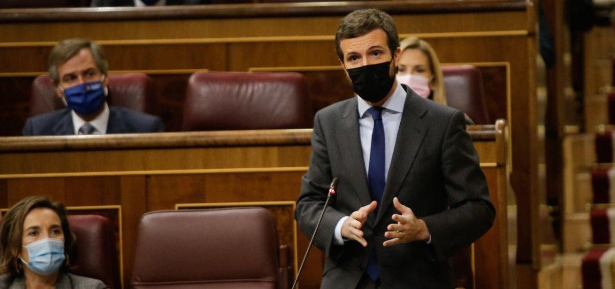 Pablo Casado, diputado del PP, interviene en el Congreso de los Diputados (Foto: Congreso)