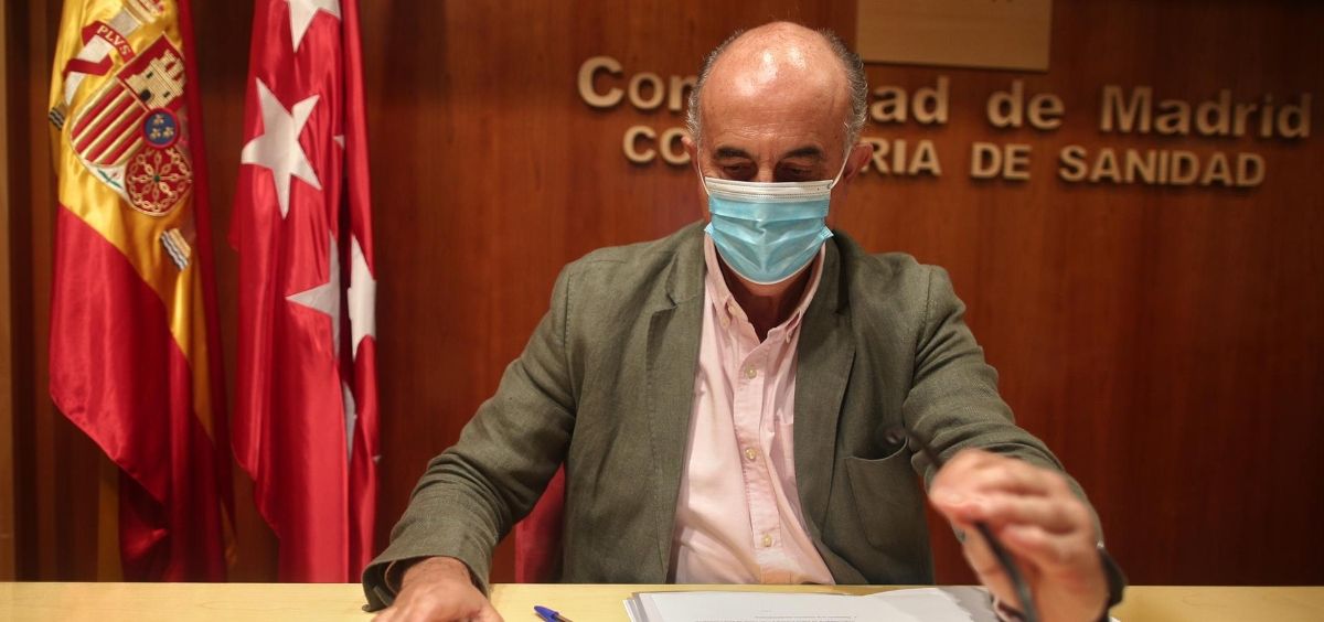 El viceconsejero de Salud Pública y Plan COVID 19 de la Comunidad de Madrid, Antonio Zapatero (Foto.UROPA PRESSE. Parra. POOL)
