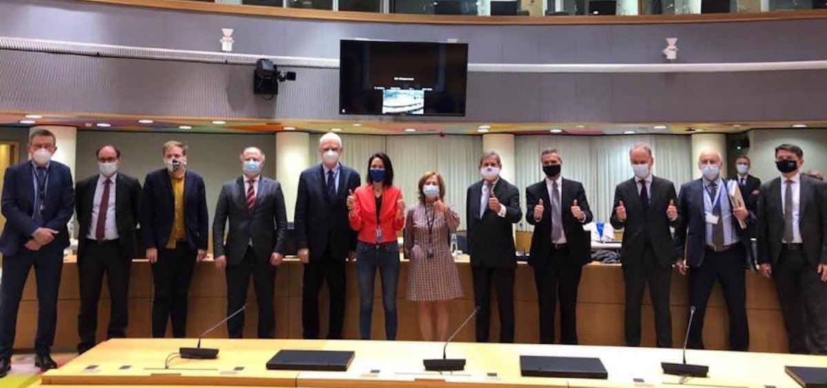Miembros del equipo negociador del Parlamento Europeo y del Consejo Europeo (Foto: @JanOlbrycht) 