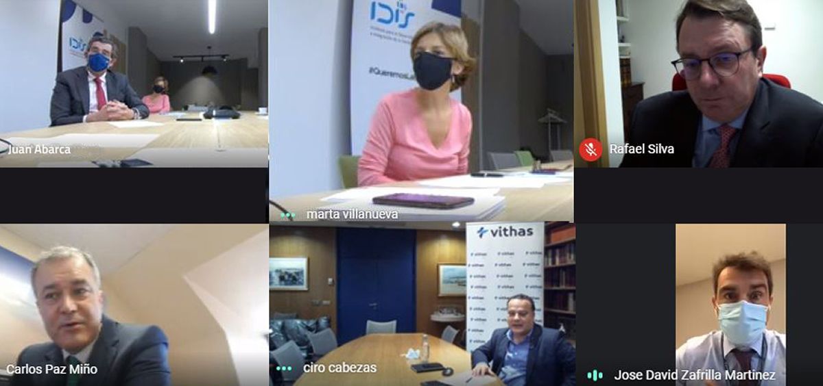 Encuentro virtual con medios en Galicia (Foto. IDIS)