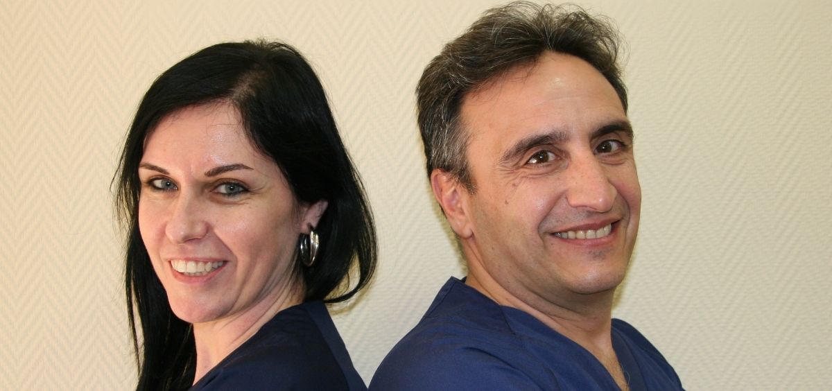 En la imagen la Dra. Yolanda Cabello y el Dr. Daniel Ordóñez (Foto. Ruber Juan Bravo)