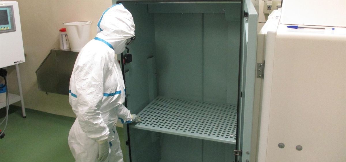 Las pruebas del armario en el box experimental del IRTA (Foto. IRTA)