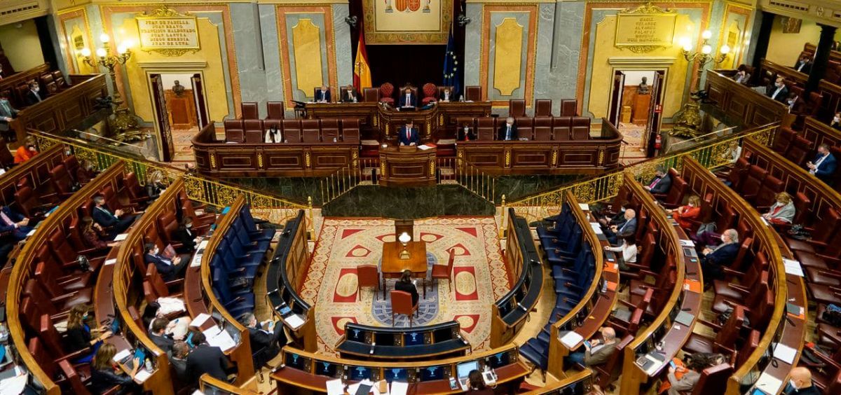 El pleno del Congreso de los Diputados, durante la intervención de Salvador Illa (Foto: Congreso)