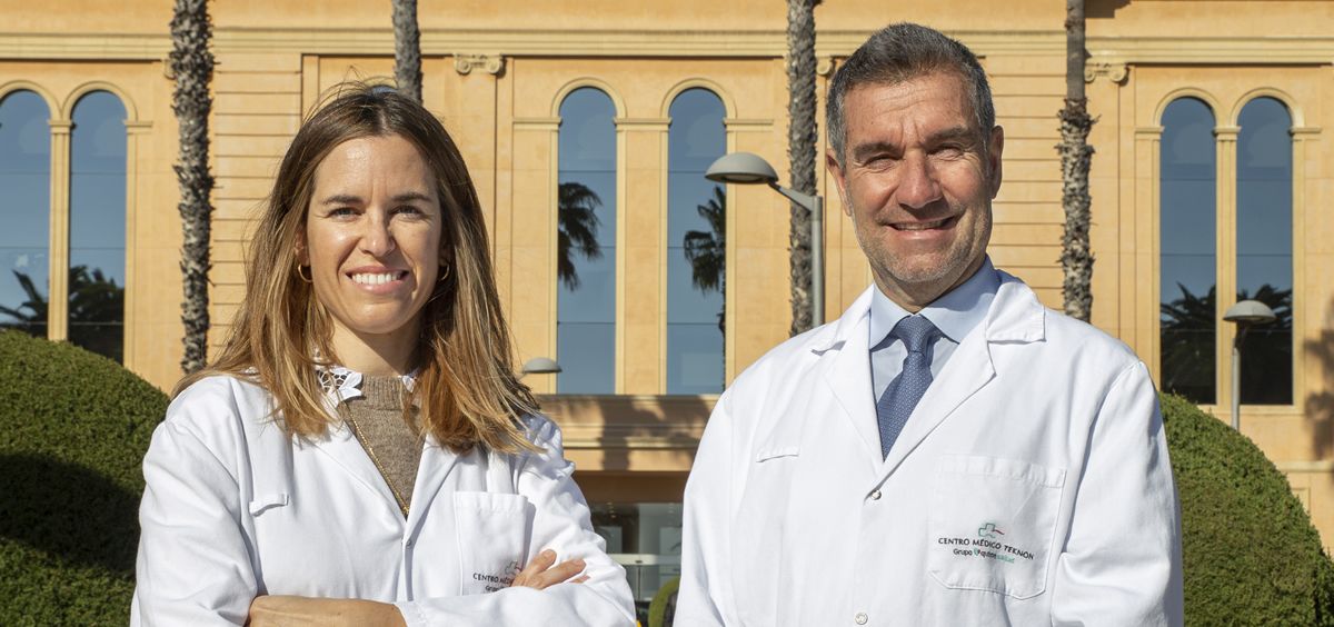 La doctora Rebeca Beguería y el doctor Ramón Aurell (Foto. Teknon)