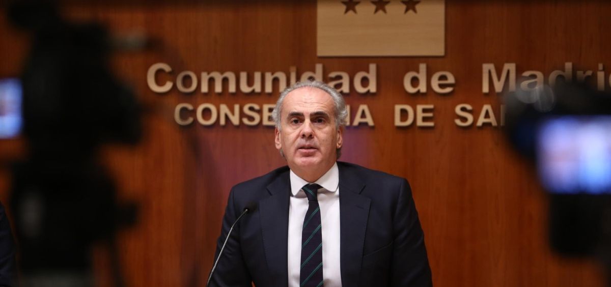 El consejero de Sanidad de la Comunidad de Madrid, Enrique Ruiz Escudero. (Foto. Europa Press/R.Rubio.POOL)