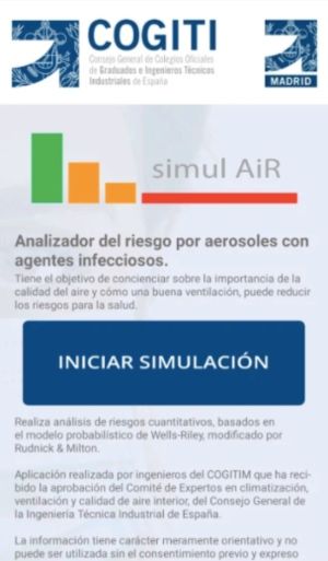 Captura de pantalla App 'Simul AIR' ok