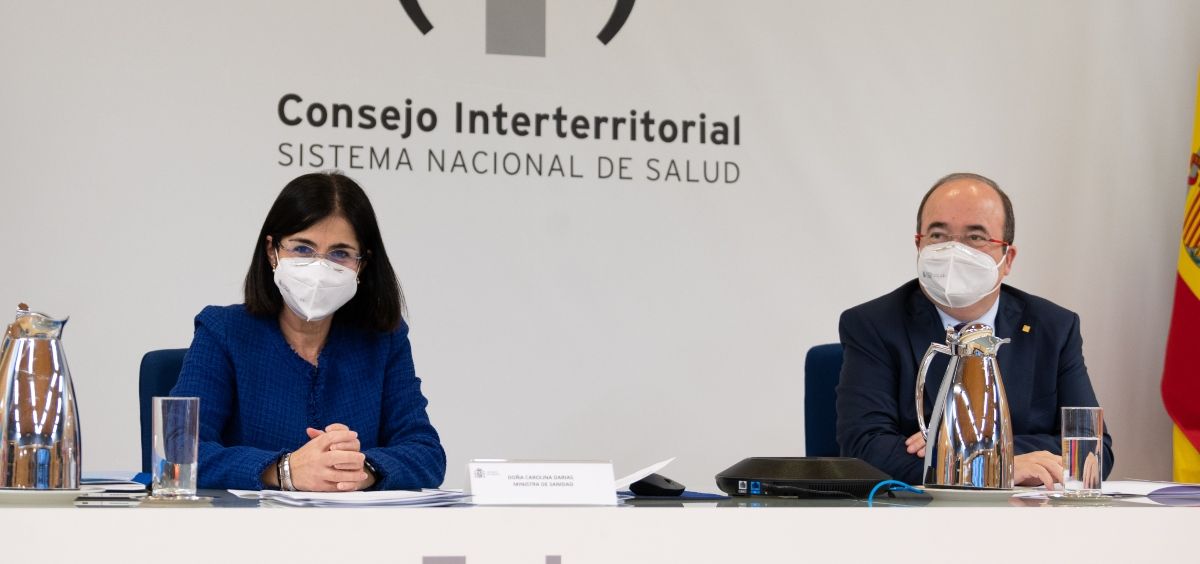 Carolina Darias, ministra de Sanidad, y Miquel Iceta, ministro de Política Territorial y Función Pública (Foto: Pool Moncloa / Borja Puig de la Bellacasa)
